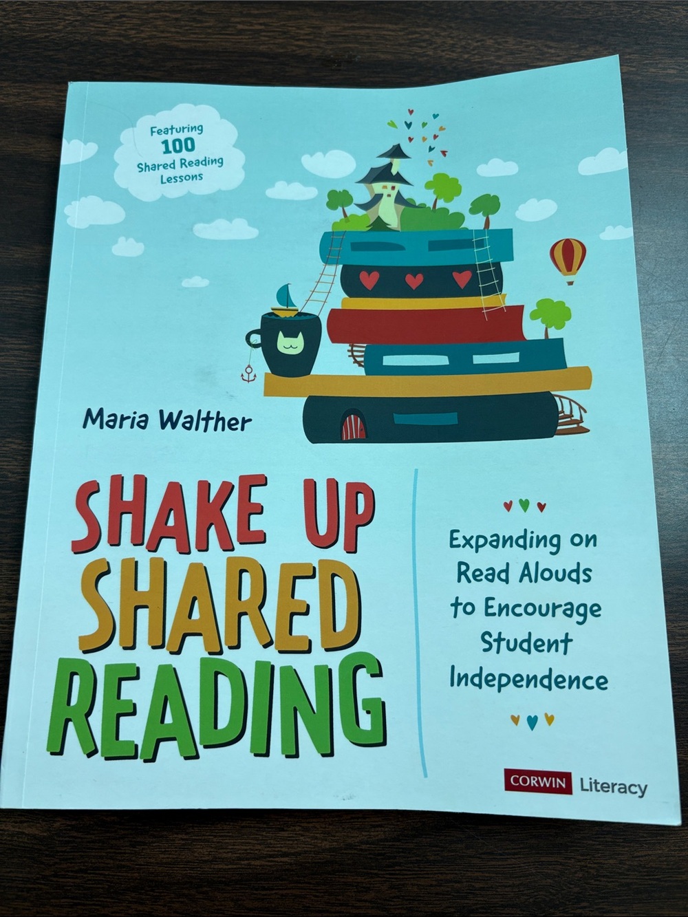 Shake Up Shared Reading by Maria Walther - Bright Teal Cover